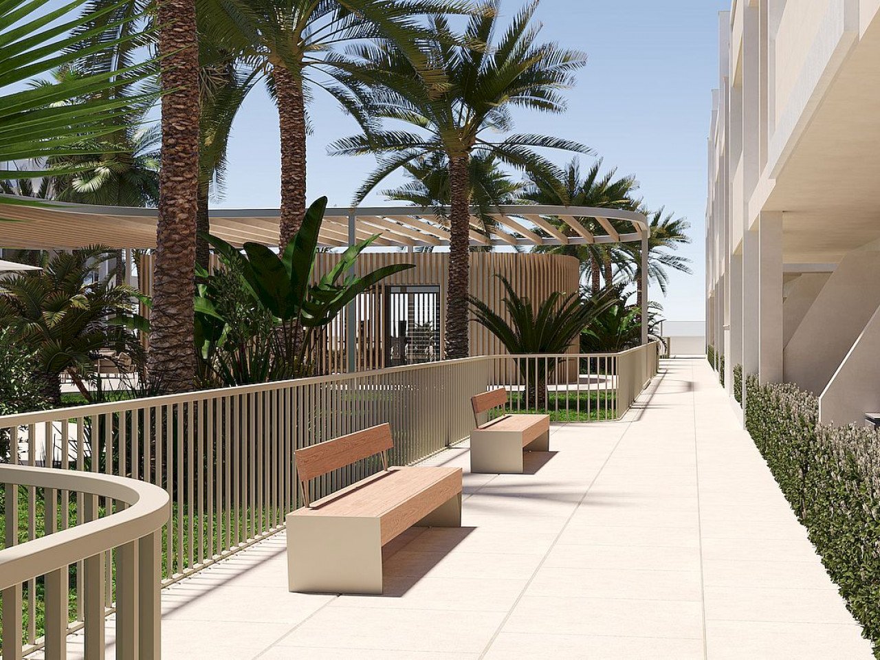 New exclusive residential complex of Apartments located in San Cayetano, Murcia, just 9 km from the sea and surrounded by several renowned golf cou...