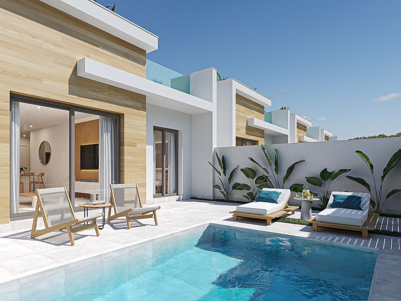 New exclusive development of six one level independent villas designed to offer maximum privacy, comfort and outdoor living located in El Jimenado,...