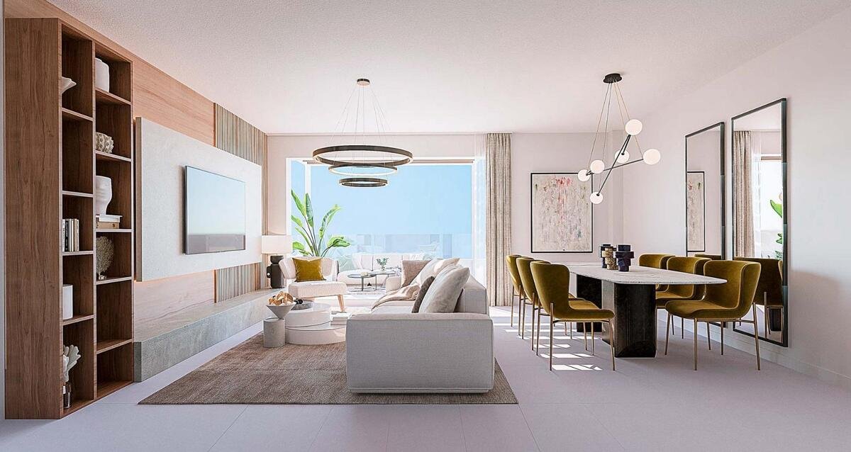 New build, 3 bedroom, 2 bathroom apartment in Benalmádena