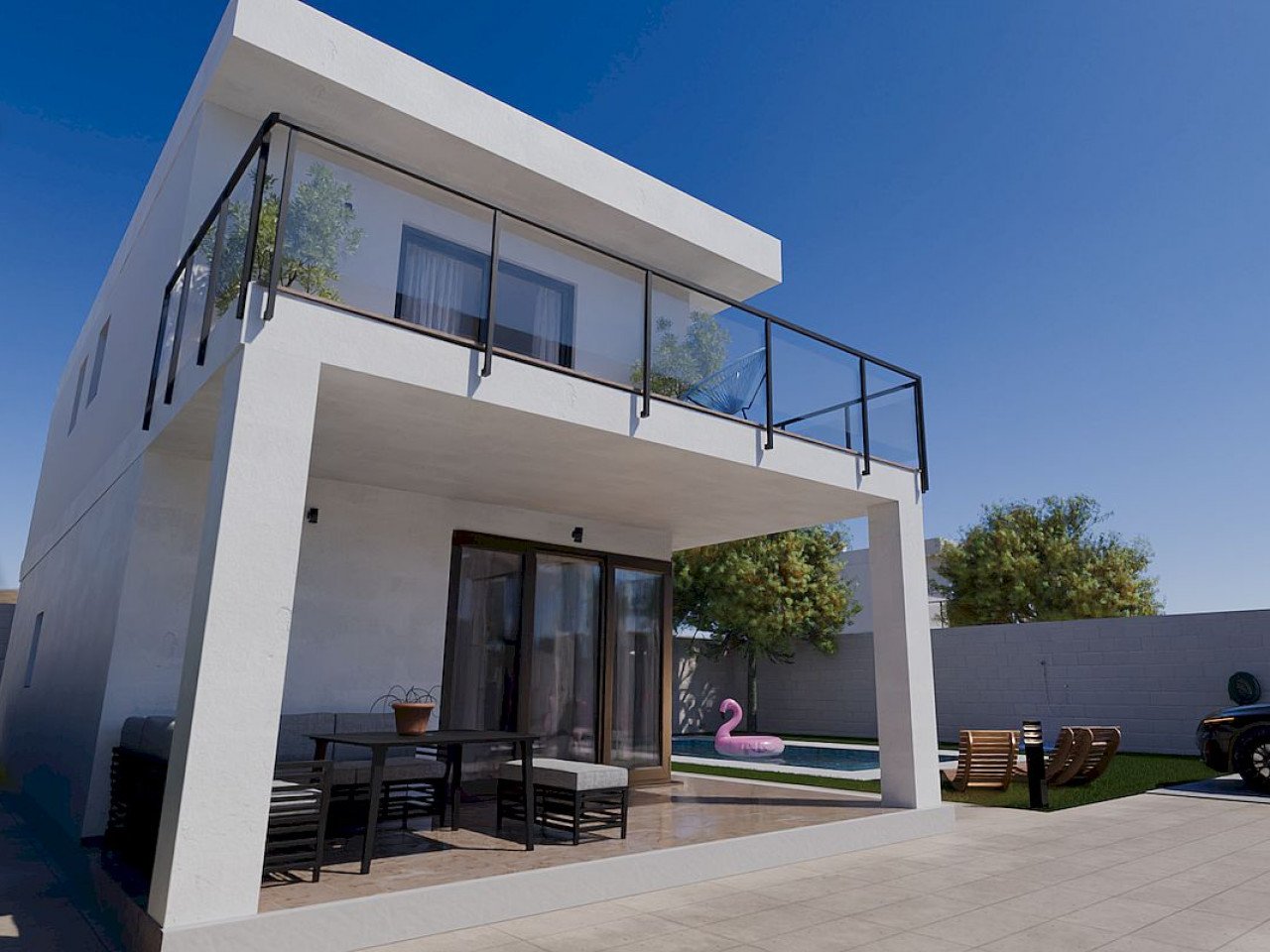 Mondrian - freistehende Neubau-Villa, wenige Minuten zu den bekanntesten Stränden