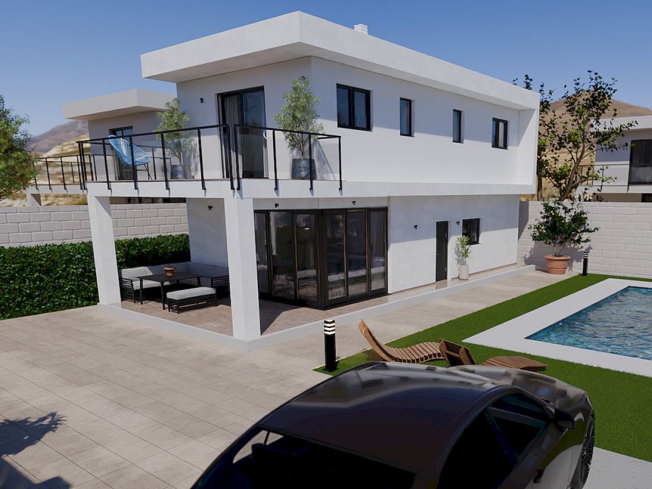Mondrian - freistehende Neubau-Villa, wenige Minuten zu den bekanntesten Stränden