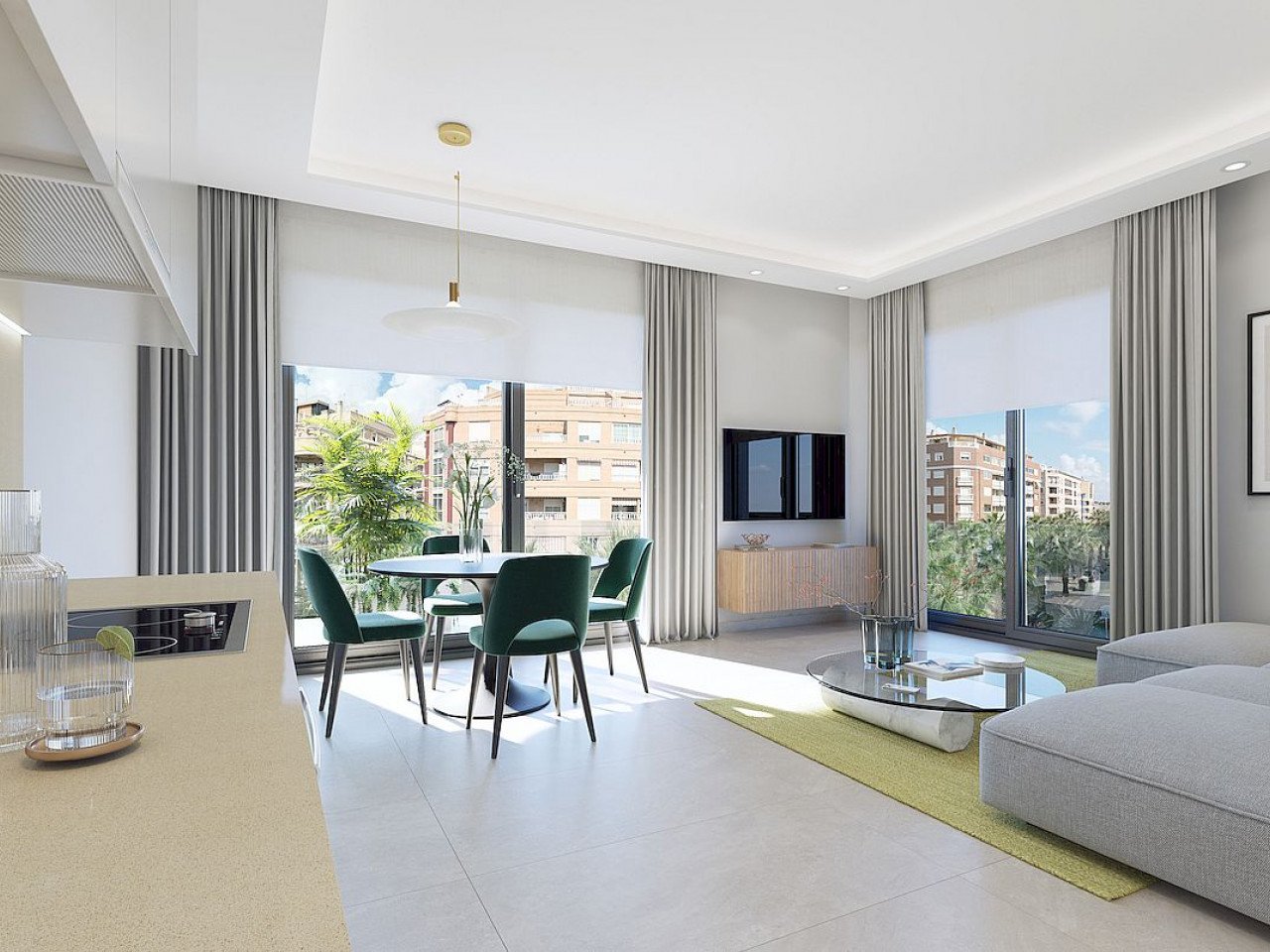 Located on the prestigious Avenida de Cervantes, in one of the most sought after areas of Guardamar del Segura, the Edificio Olas will rise. This o...