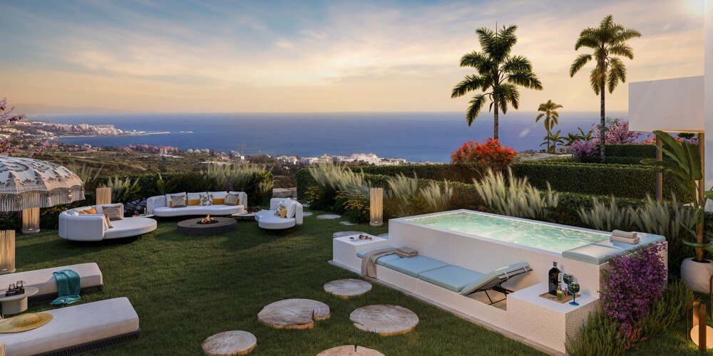 2-3-Bed Golf Apartments and Penthouses near Estepona with Sea-view