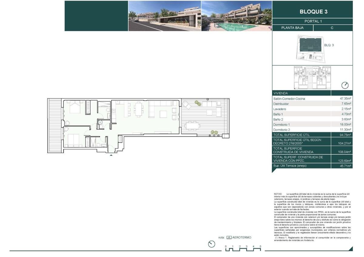 New build, 2 bedroom, 2 bathroom apartment in Estepona