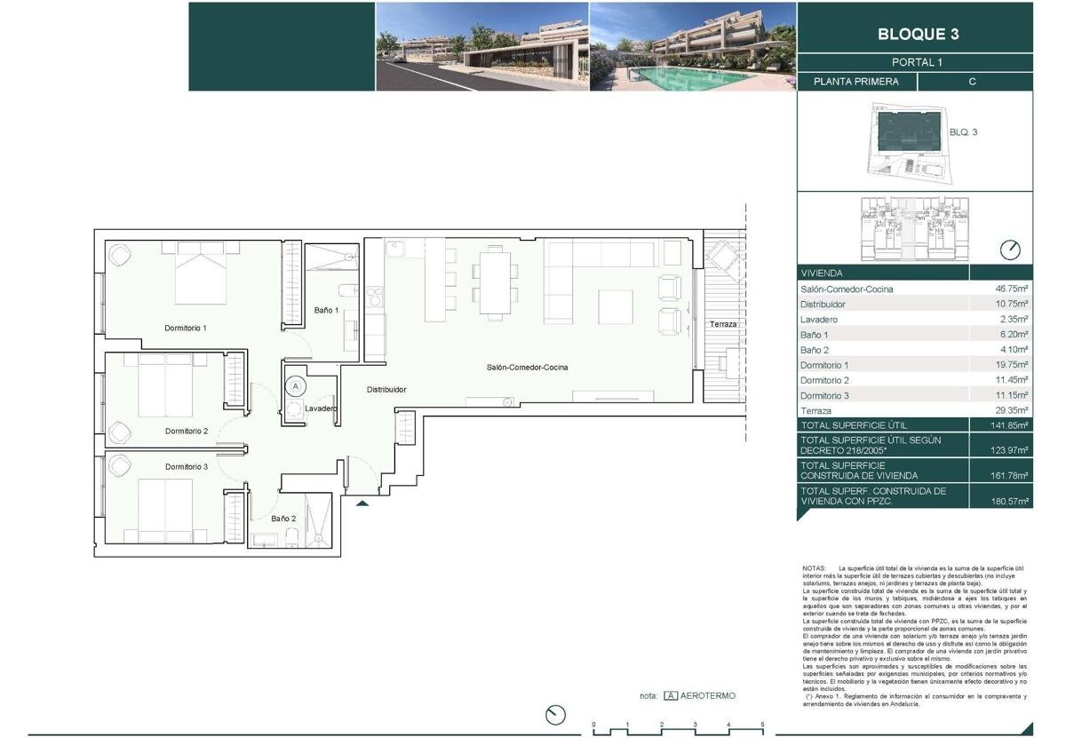 New build, 3 bedroom, 2 bathroom apartment in Estepona