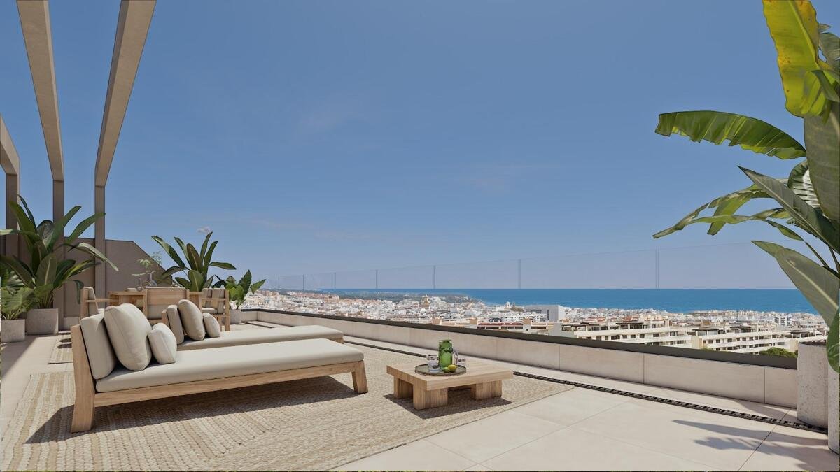 New build, 3 bedroom, 2 bathroom apartment in Estepona