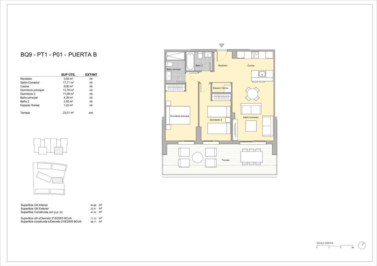 New build, 2 bedroom, 2 bathroom apartment in Estepona