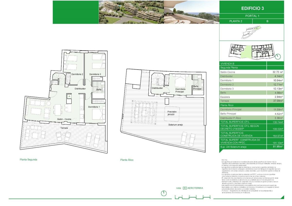 New build, 4 bedroom, 2 bathroom penthouse in Estepona