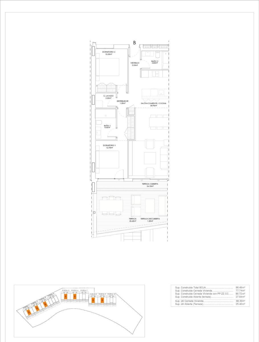 New build, 2 bedroom, 2 bathroom Apartment in Manilva