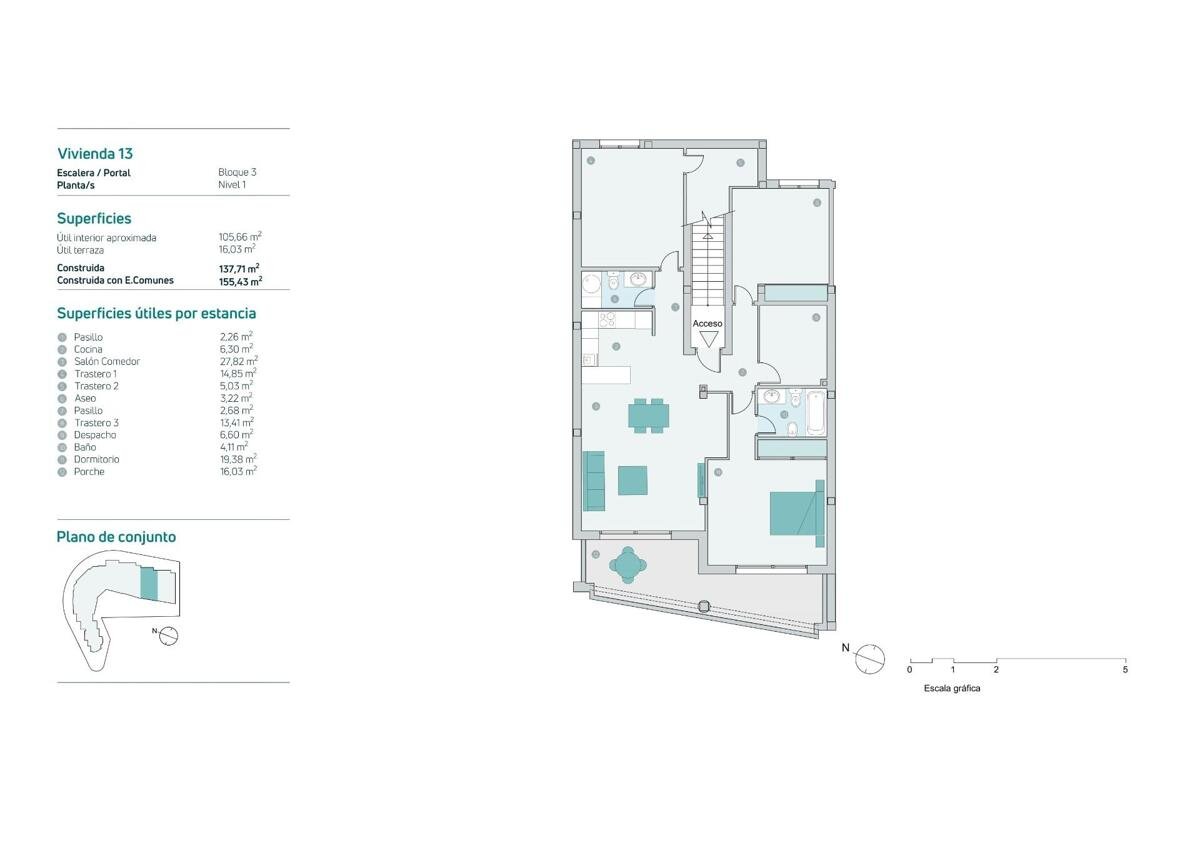 New build, 1 bedroom, 2 bathroom Apartment in Istán