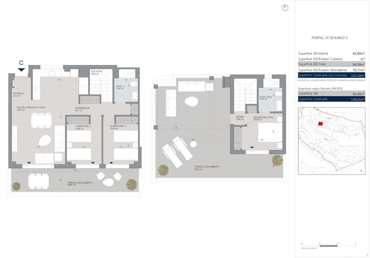 New build, 3 bedroom, 2 bathroom Penthouse in Estepona