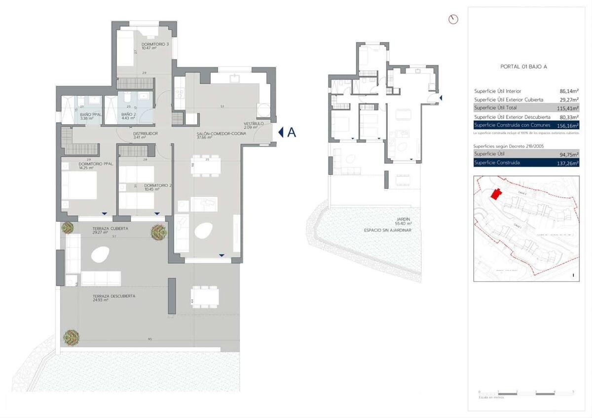 New build, 3 bedroom, 2 bathroom Apartment in Estepona