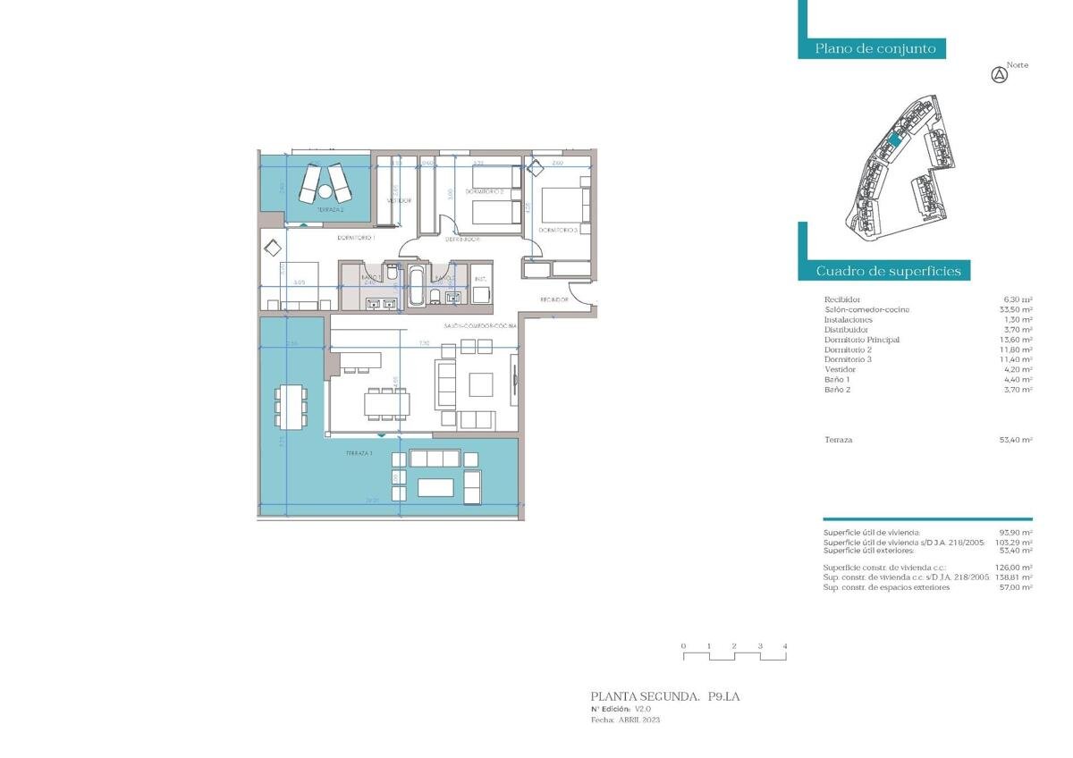 New build, 3 bedroom, 2 bathroom penthouse in Estepona