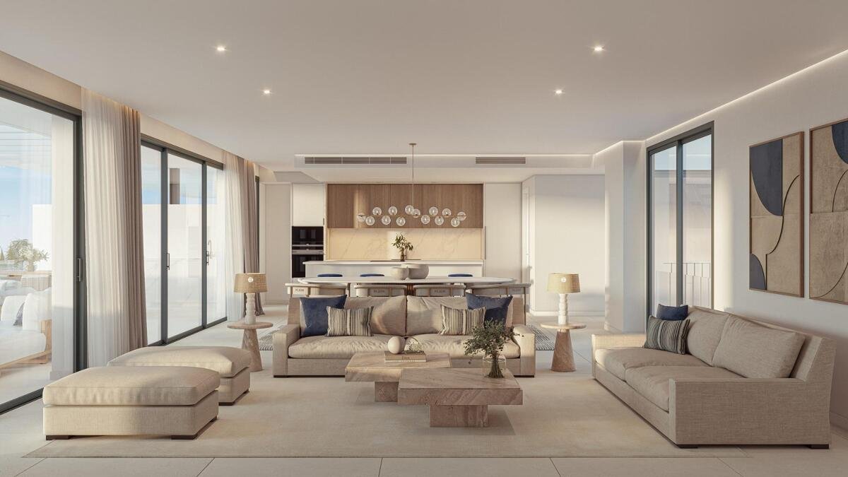 New build, 2 bedroom, 2 bathroom top floor bungalow in Marbella