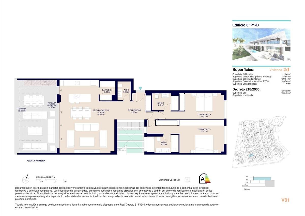 New build, 2 bedroom, 2 bathroom top floor bungalow in Marbella