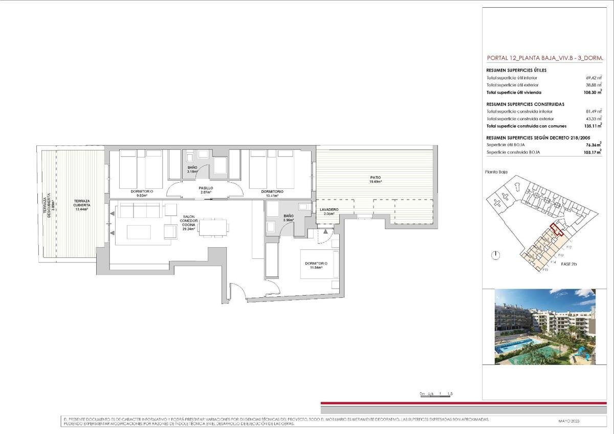 New build, 3 bedroom, 2 bathroom apartment in Mijas