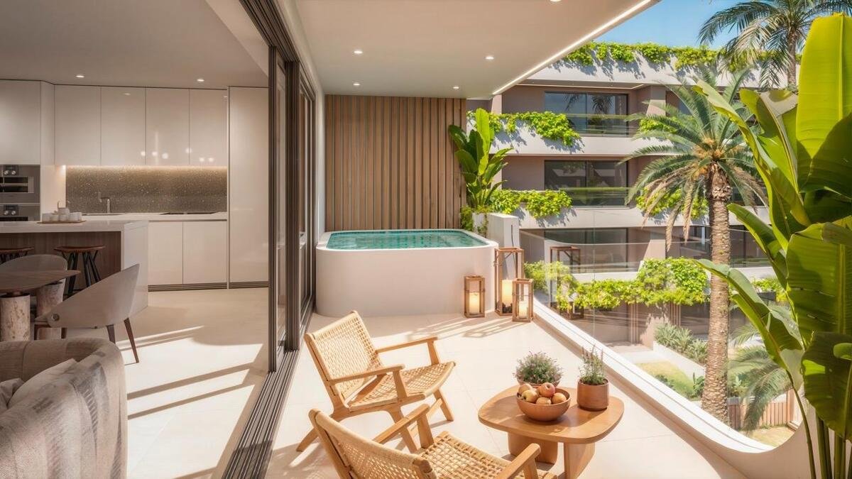 New build, 1 bedroom, 1 bathroom ground floor apartment in San Pedro De Alcantara
