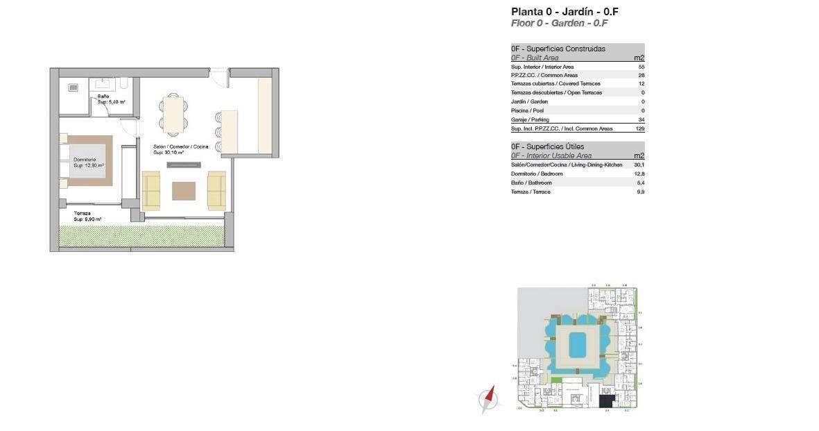 New build, 1 bedroom, 1 bathroom ground floor apartment in San Pedro De Alcantara