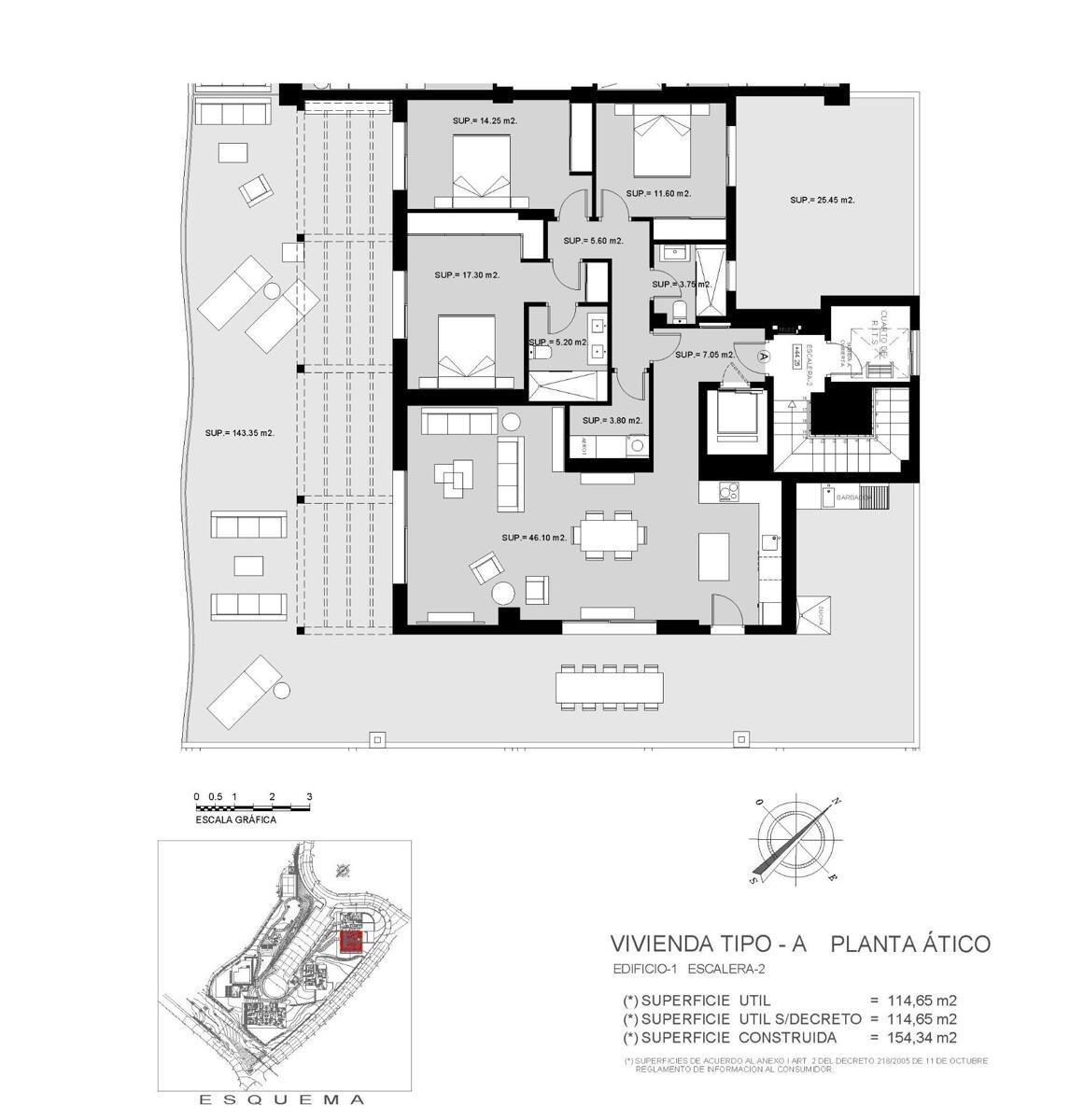 New build, 3 bedroom, 2 bathroom penthouse in Mijas