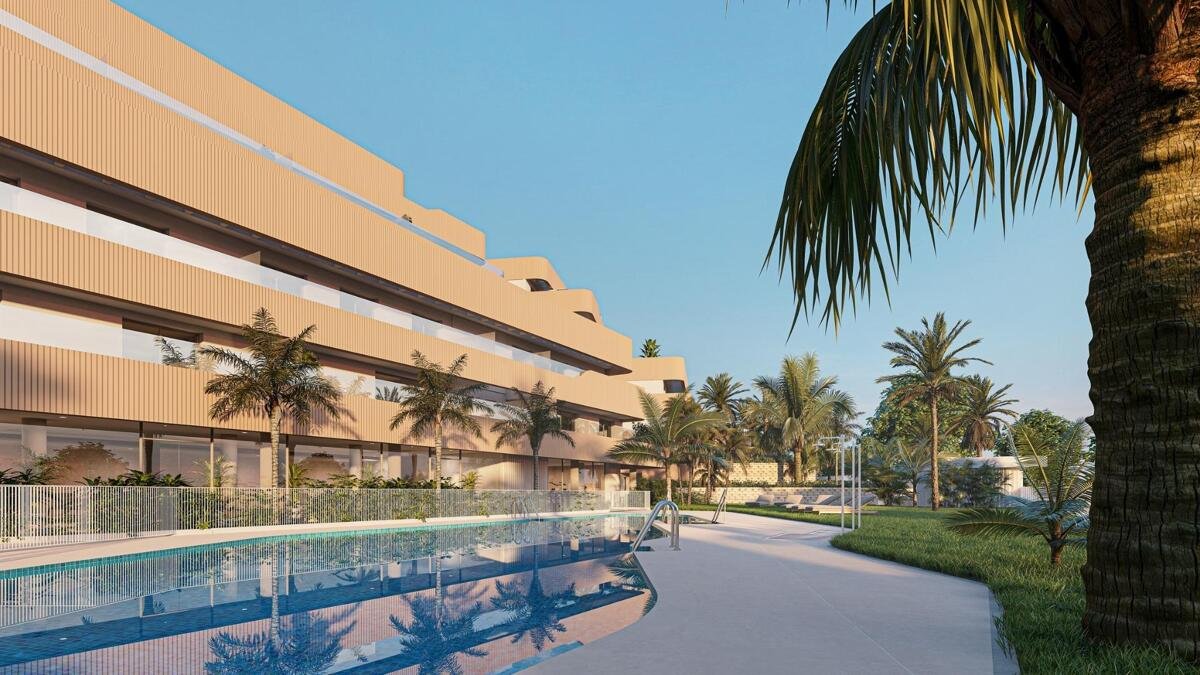 New build, 3 bedroom, 2 bathroom ground floor apartment in Estepona