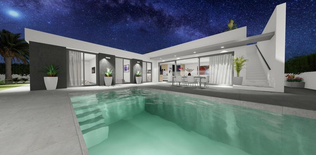 New build, 3 bedroom, 2 bathroom villa in San Juan De Los Terreros