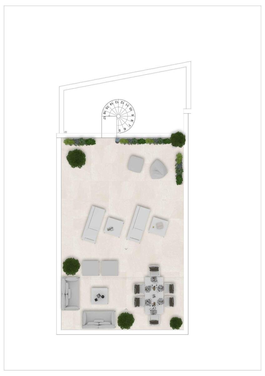 New build, 2 bedroom, 2 bathroom penthouse in Estepona