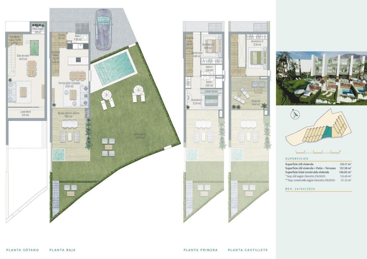 New build, 3 bedroom, 2 bathroom town house in Fuengirola