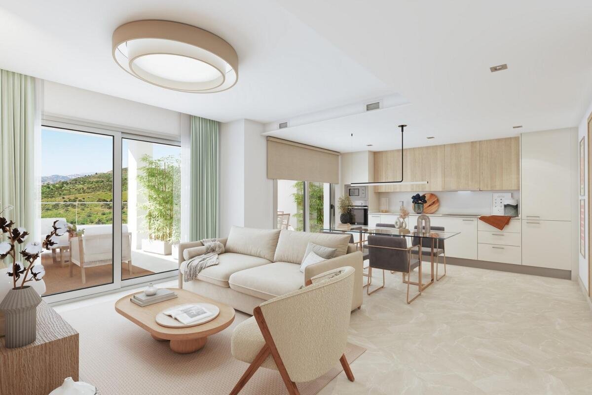 2-3-Bed Sea View Apartments in Mijas