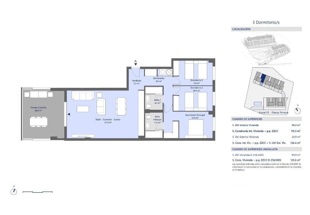 New build, 3 bedroom, 2 bathroom Apartment in Mijas