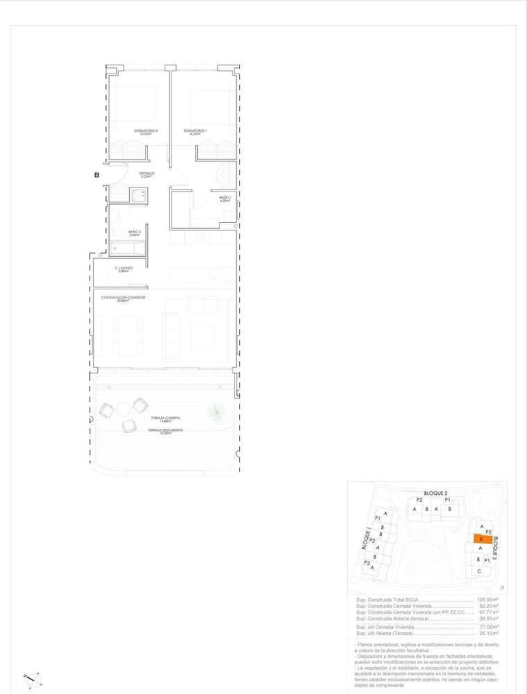 New build, 2 bedroom, 2 bathroom apartment in Estepona