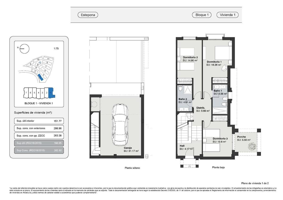 Modern 3-Bedroom Townhouses with Sea Views in Estepona