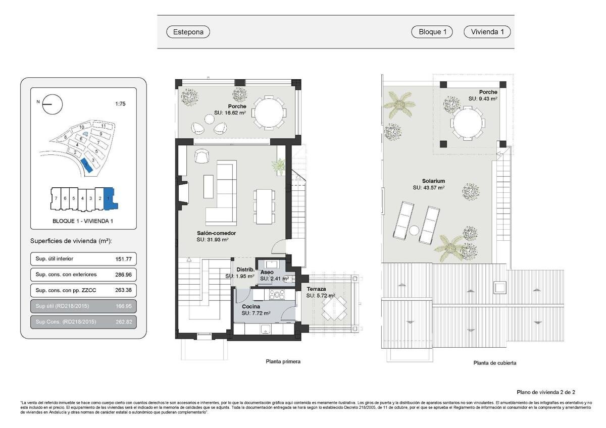 Modern 3-Bedroom Townhouses with Sea Views in Estepona