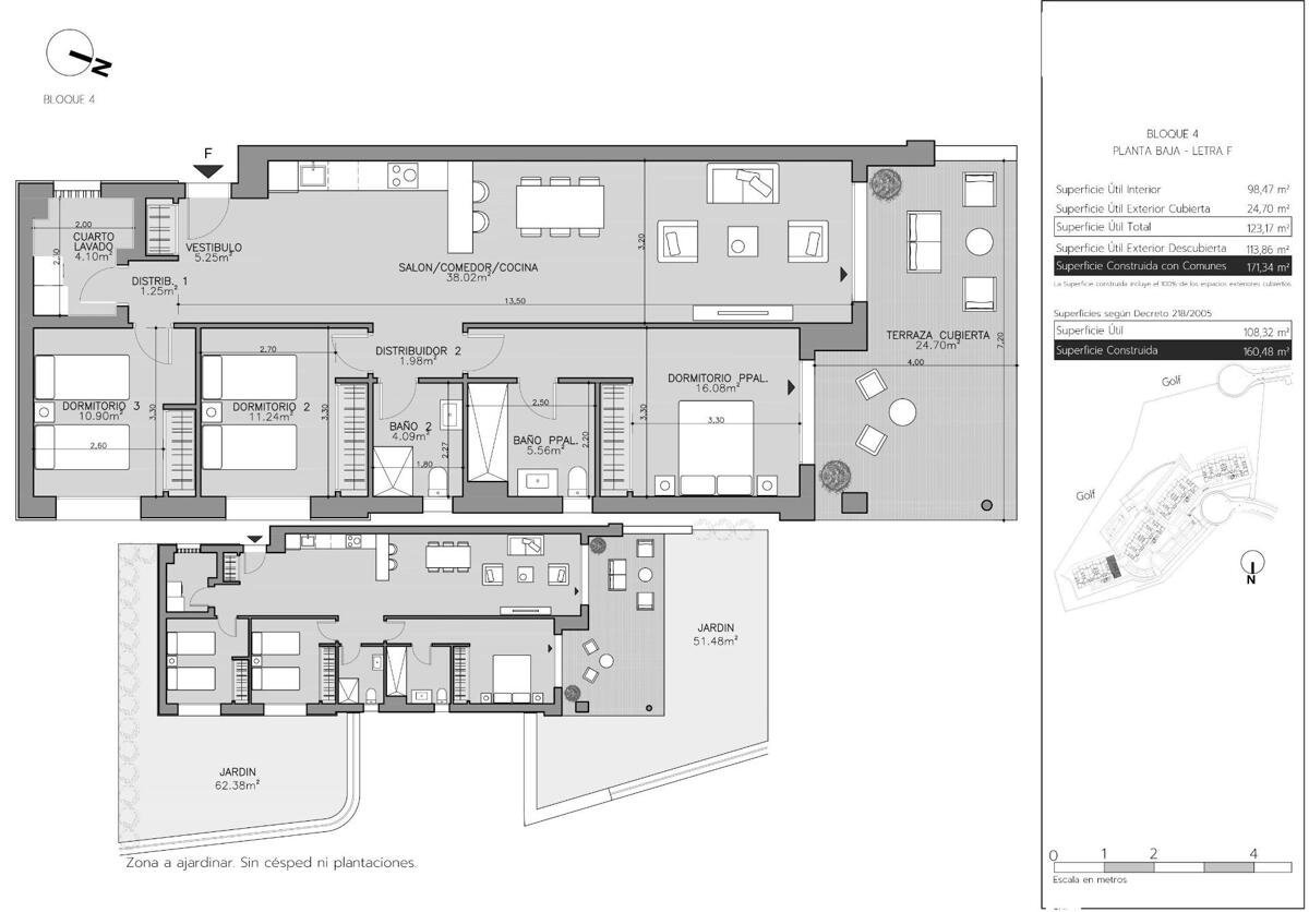 New build, 3 bedroom, 2 bathroom Apartment in San Roque