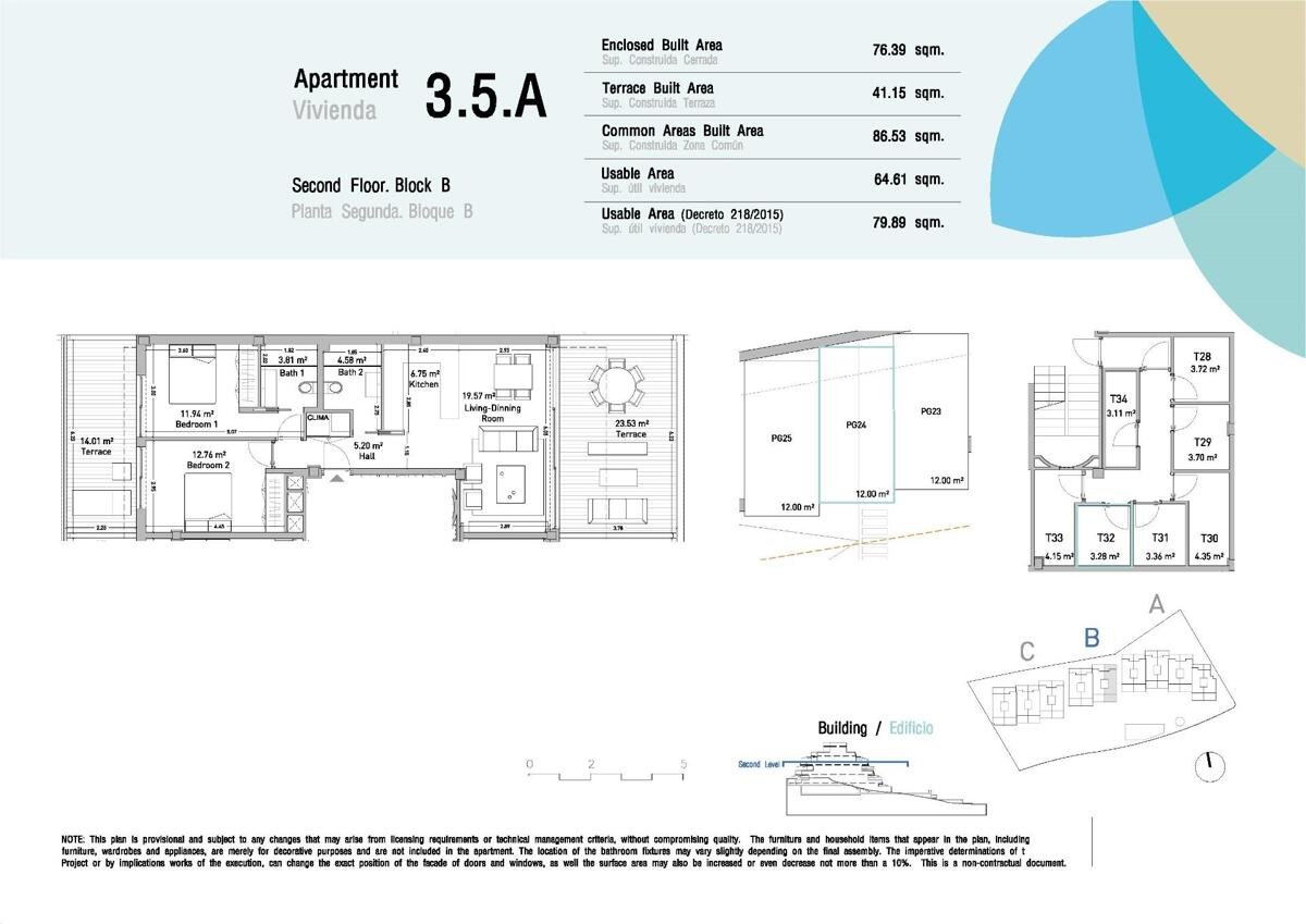 New build, 2 bedroom, 2 bathroom penthouse in Estepona
