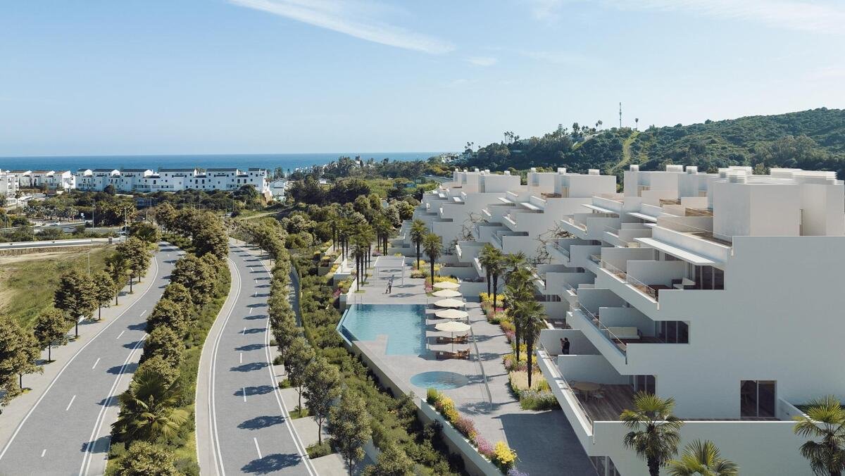 New build, 3 bedroom, 2 bathroom apartment in Estepona
