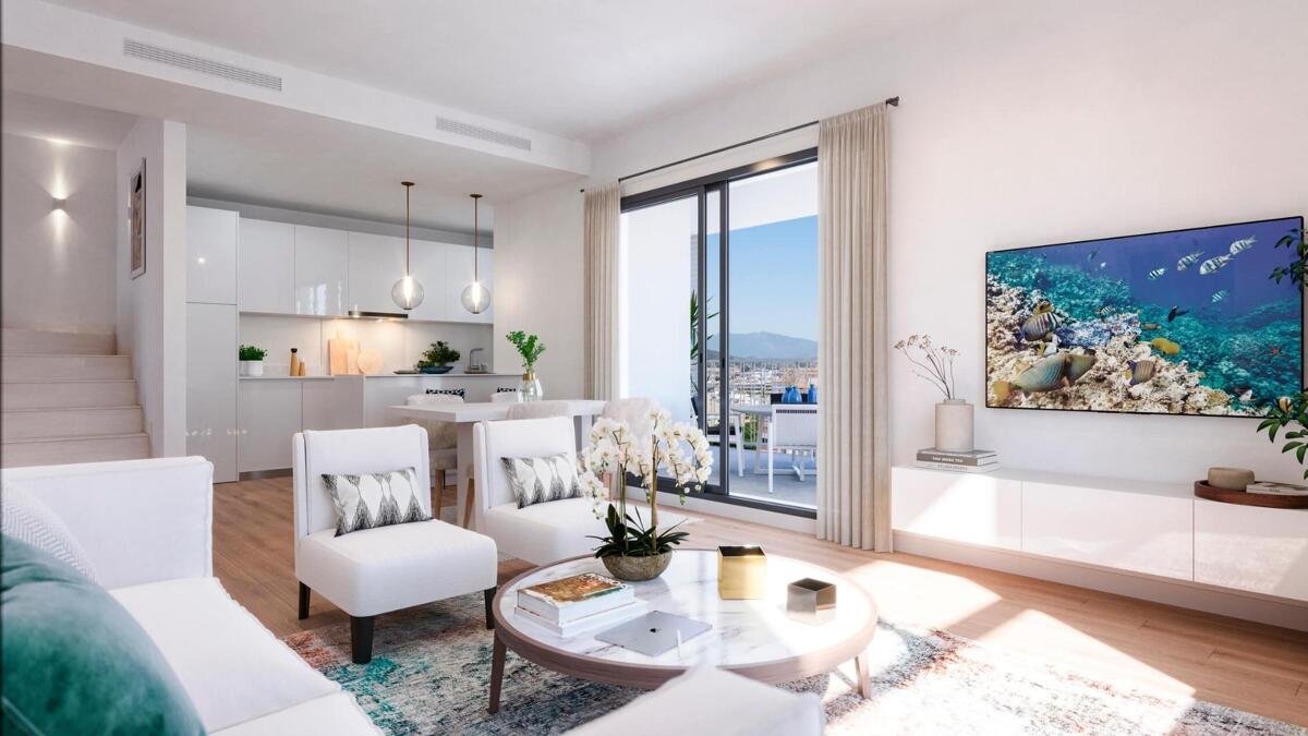 New build, 2 bedroom, 2 bathroom penthouse in Estepona