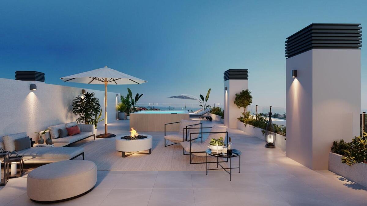 New build, 2 bedroom, 2 bathroom Penthouse in Estepona