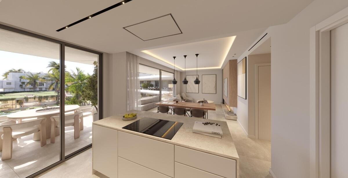 New build, 3 bedroom, 2 bathroom apartment in Estepona