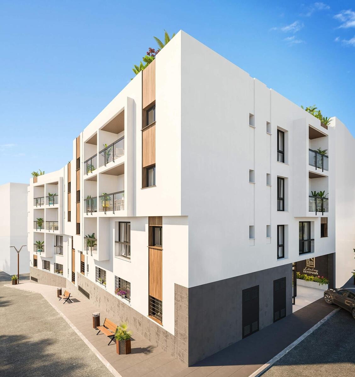 New build, 2 bedroom, 2 bathroom apartment in Estepona