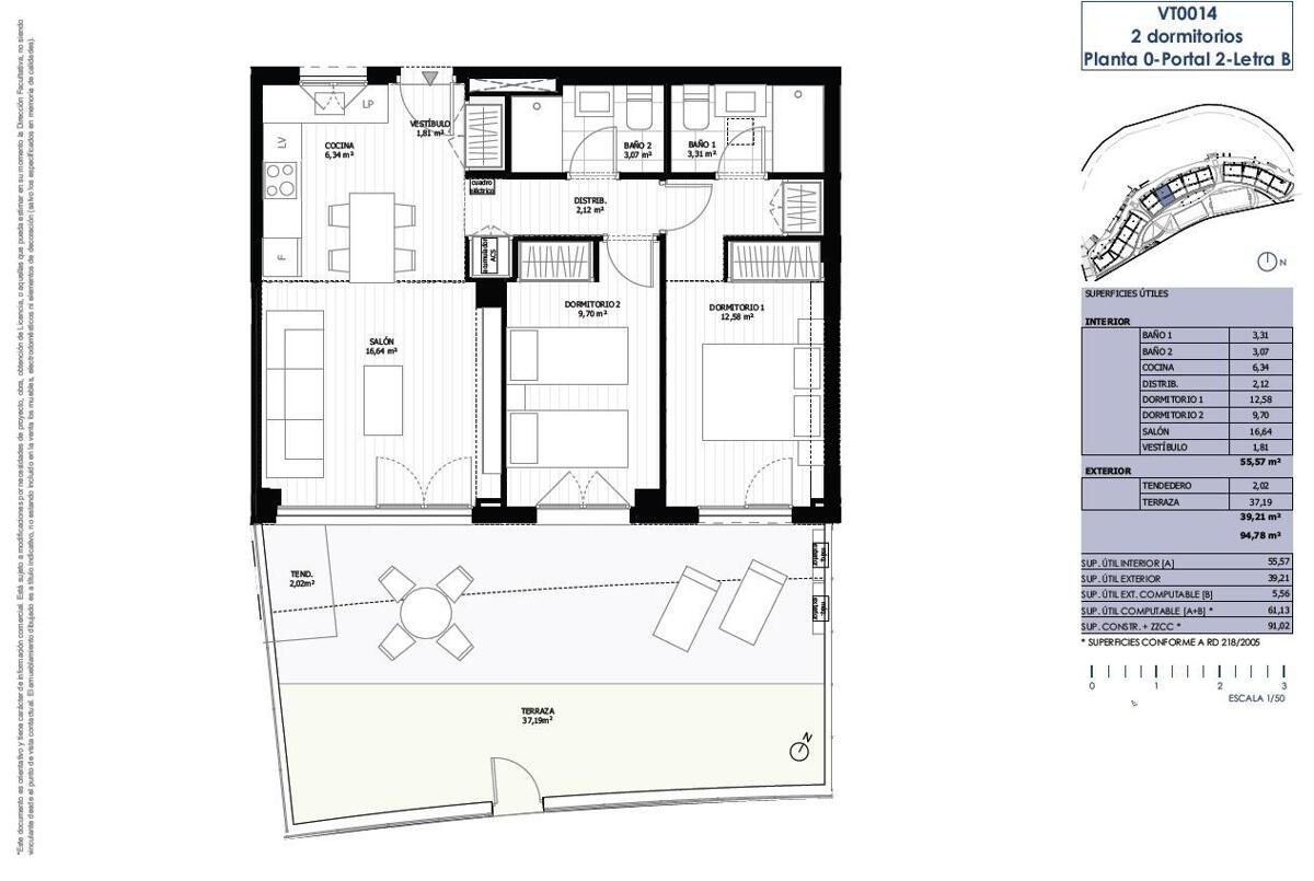 New build, 2 bedroom, 2 bathroom apartment in Mijas