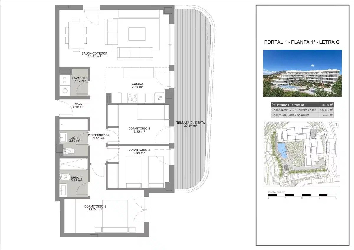 3-Bedroom, 2-Bathroom Apartment with Panoramic Views in Fuengirola