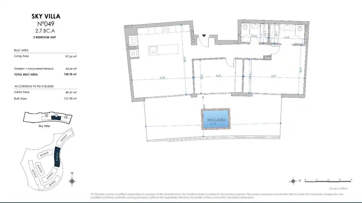 2-Bedroom, 2-Bathroom Penthouse with Panoramic Mediterranean Views in El Higuerón