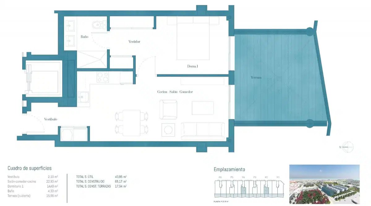 1-Bedroom, 1-Bathroom Apartment with Garage, Storage, and Terrace in Gated Mijas Community