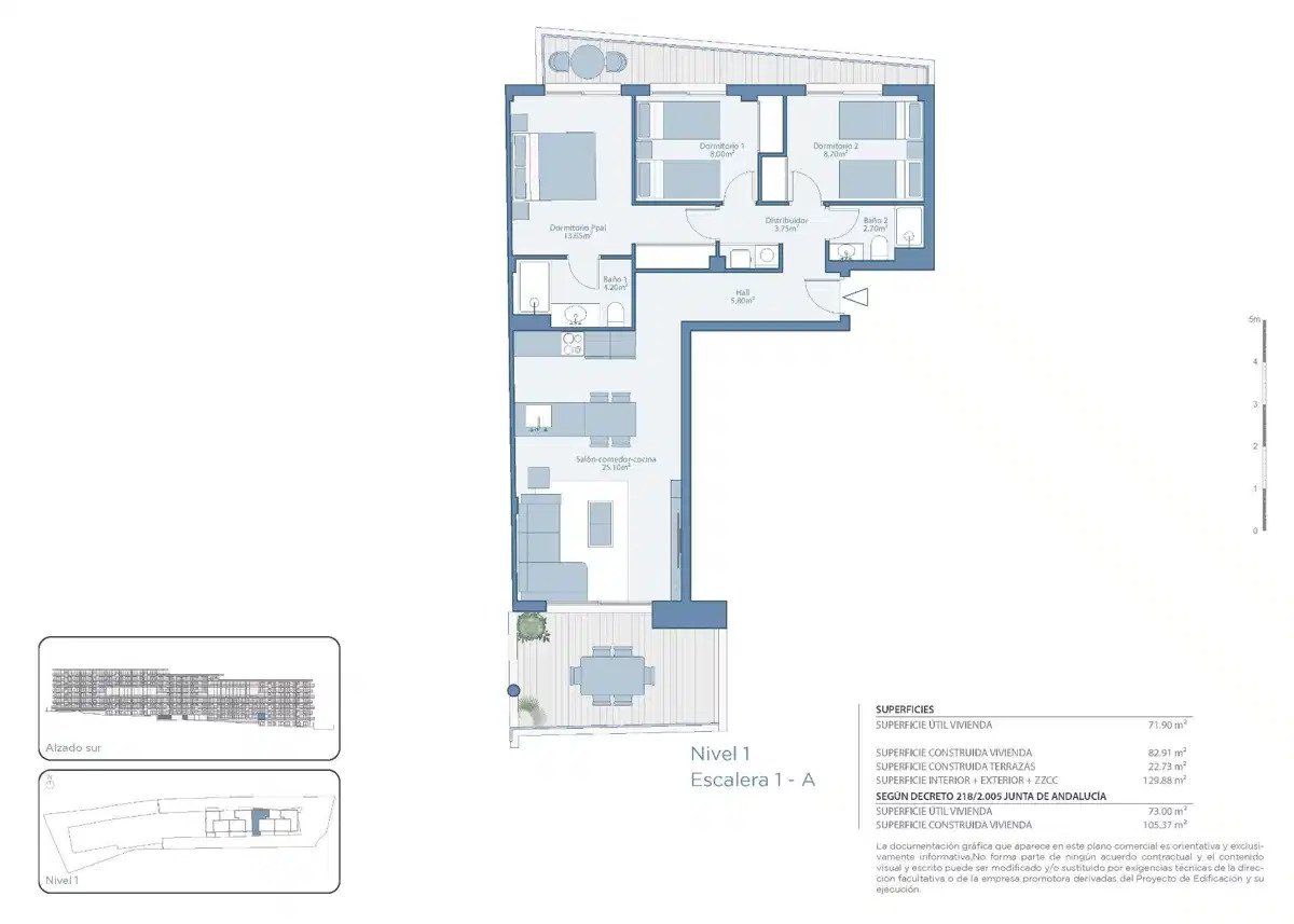 3-Bedroom, 2-Bathroom Luxury New Build Apartment with Sea Views in Fuengirola