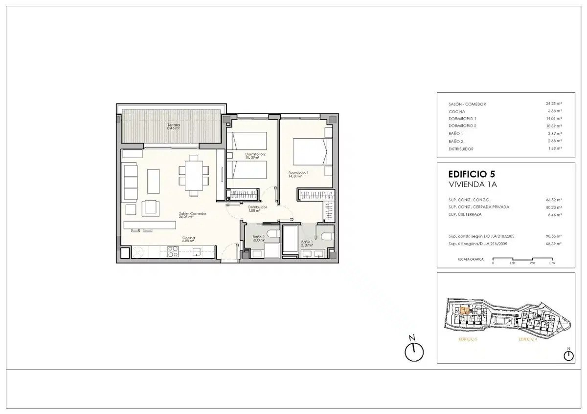 2-Bedroom, 2-Bathroom Apartment with Panoramic Sea and Mountain Views in Casares