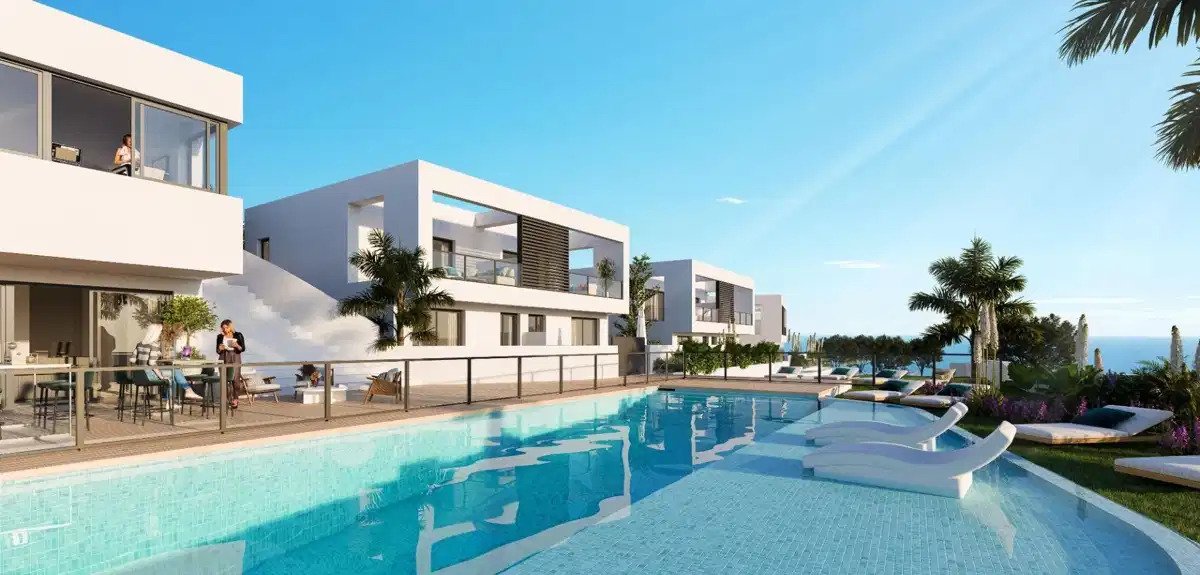 3-Bedroom, 2-Bathroom Semi-Detached Villa with Sea Views in Mijas