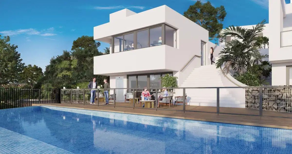 3-Bedroom, 2-Bathroom Semi-Detached Villa with Sea Views in Mijas