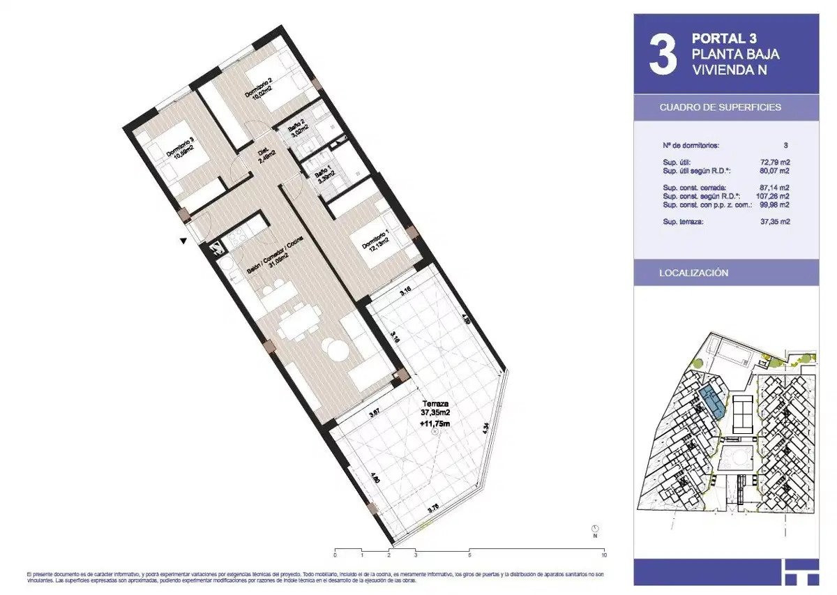 3-Bedroom, 2-Bathroom Luxury New-Build Ground Floor Apartment in Torrox Costa