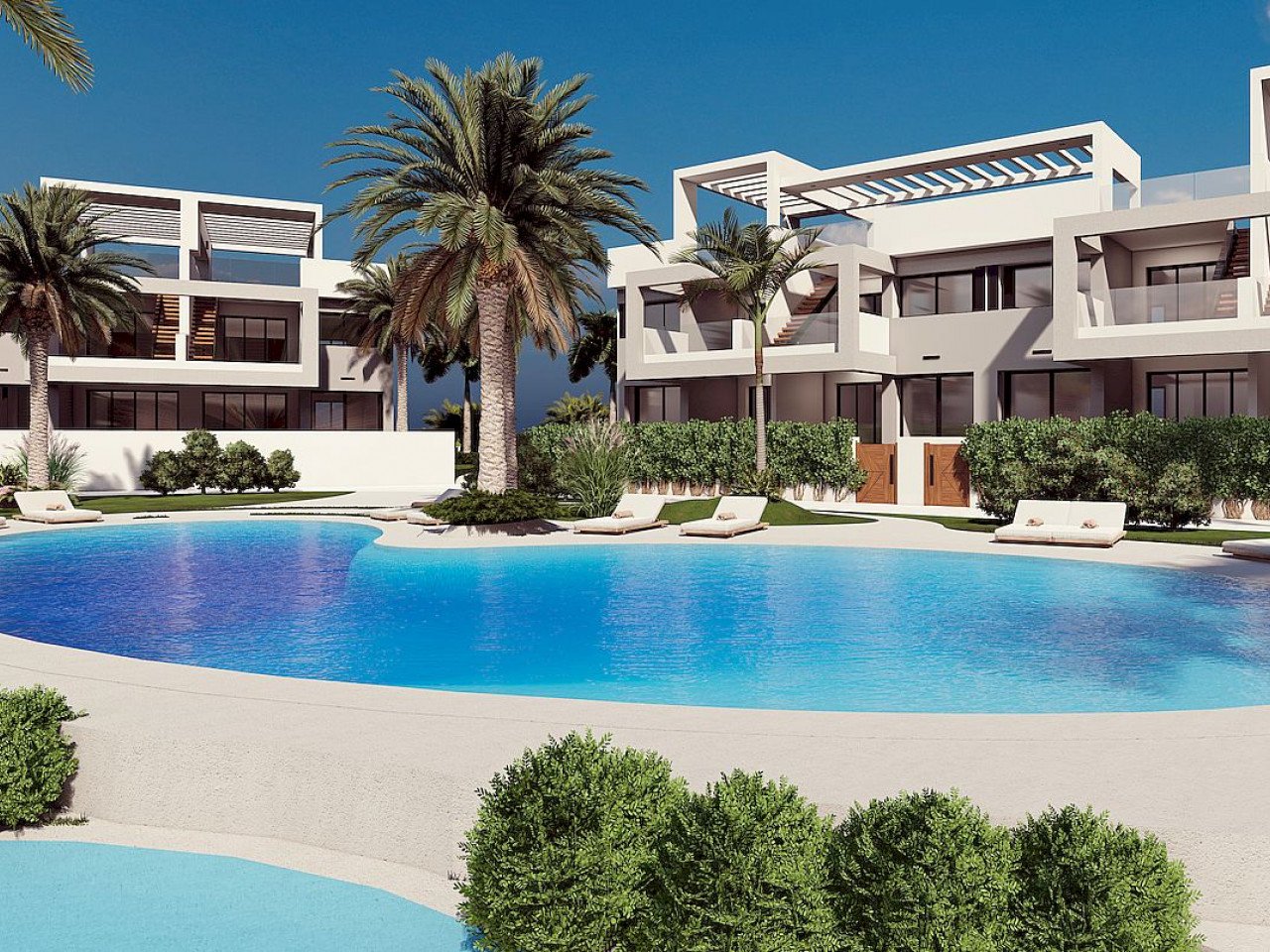 Einzigartige Neubau-Wohnanlage - Blick auf Lagune und Mittelmeer