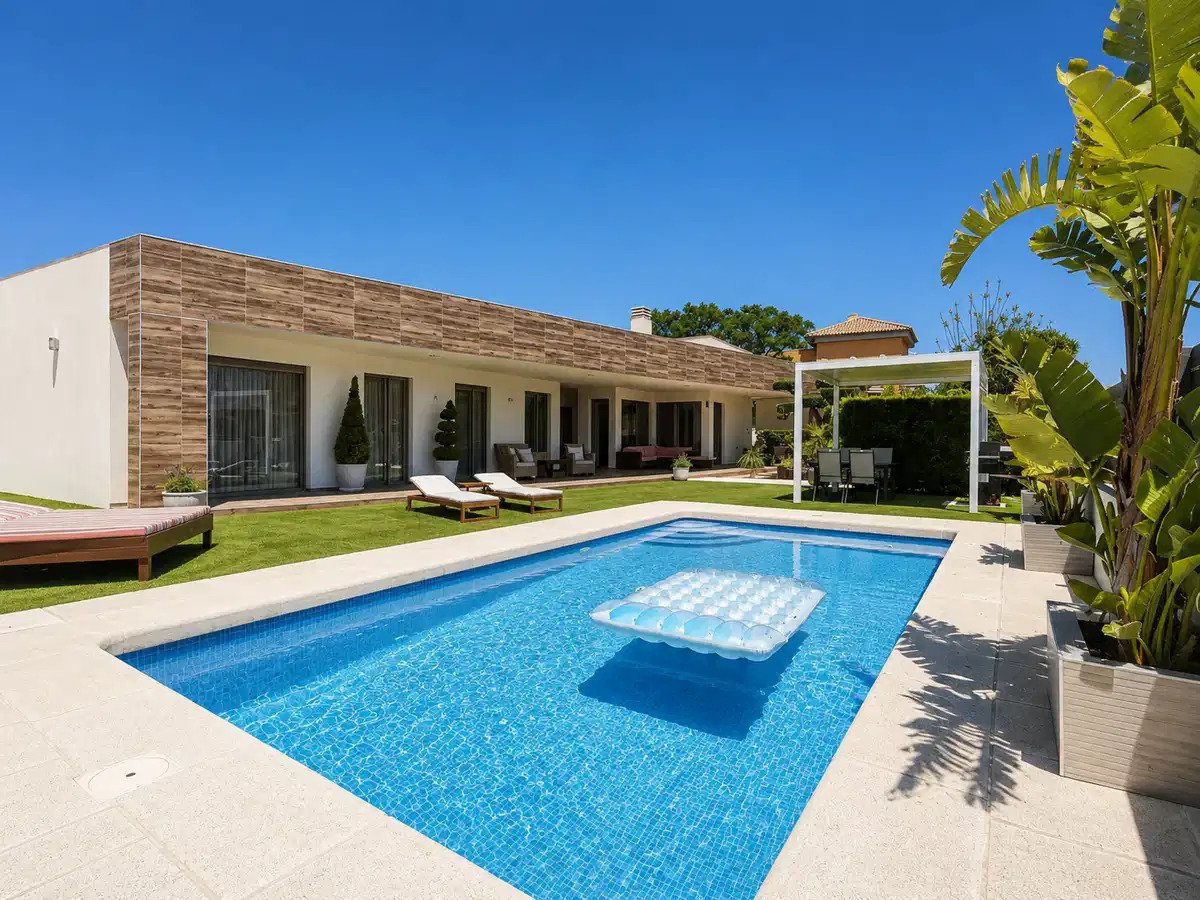 Santa Pola: Contemporary Single-Level Villa with Guesthouse and Oversized Garage Santa Pola: Contemporary Single-Level Villa with Guesthouse and Oversized Garage